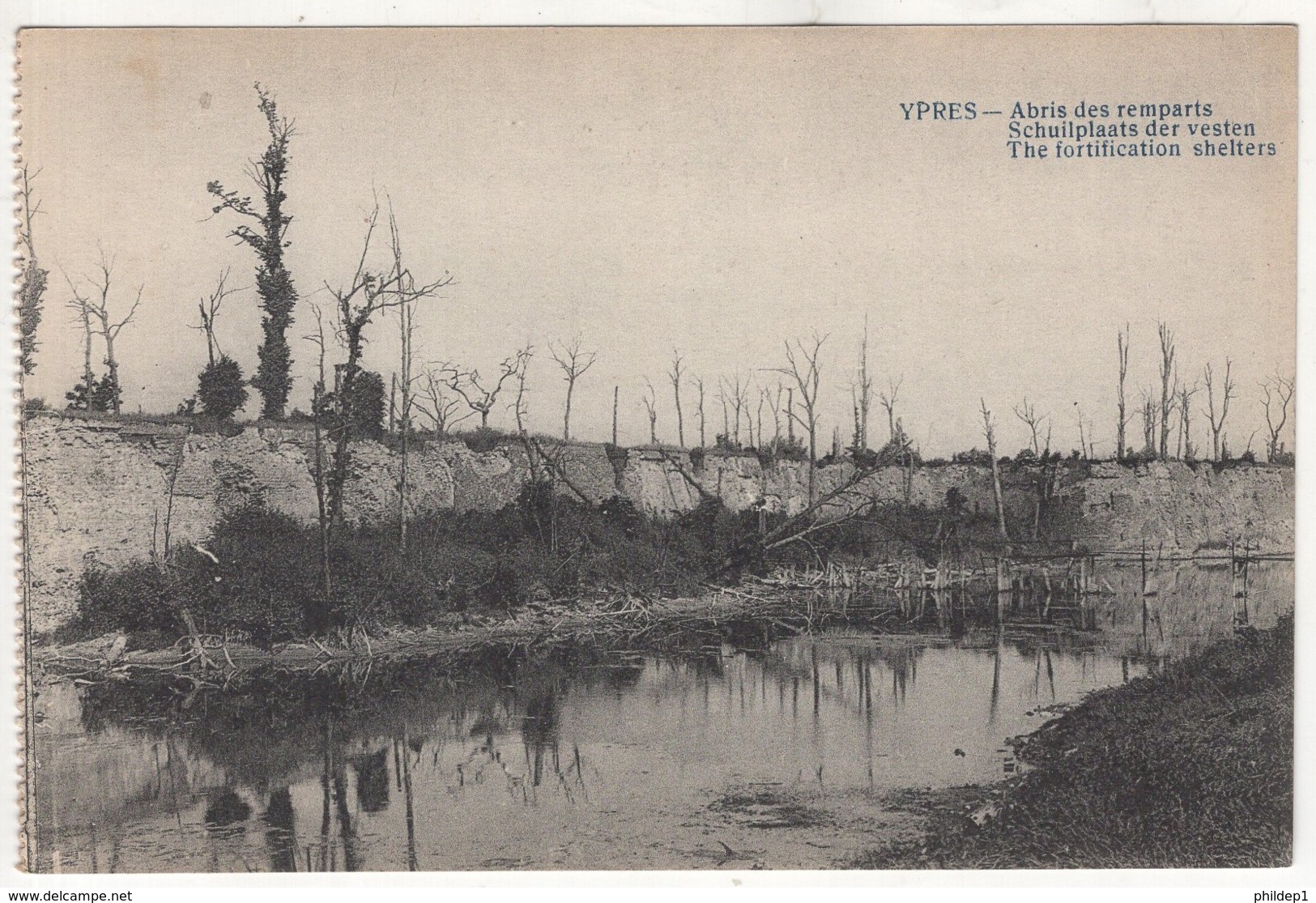 CP-JEN: Ypres - Abris Des Remparts. - Ieper