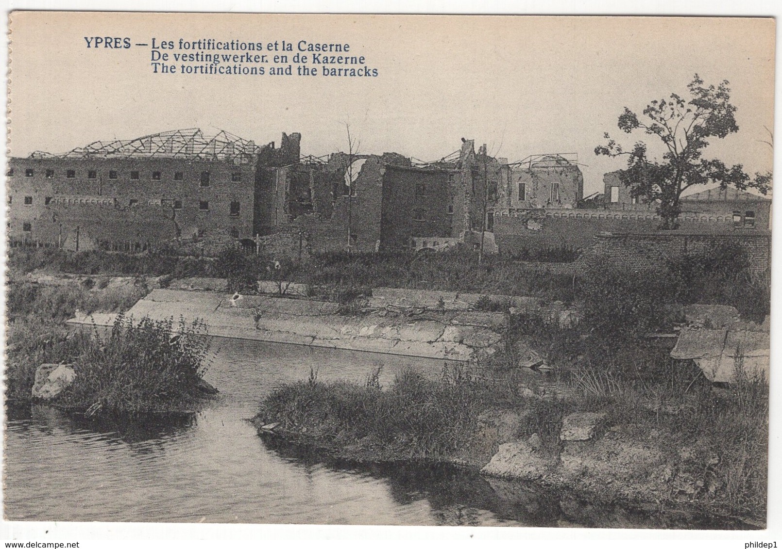 CP-JEN: Ypres - Les Fortifications Et La Caserne. - Ieper