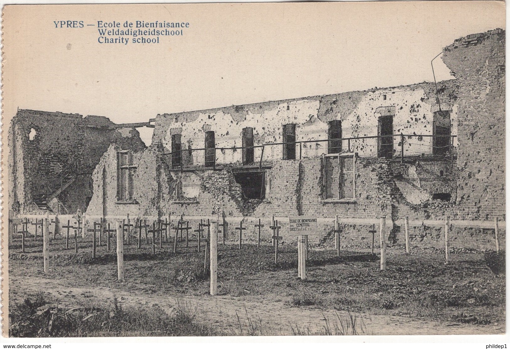 CP-JEN: Ypres - Ecole De Bienfaisance. - Ieper