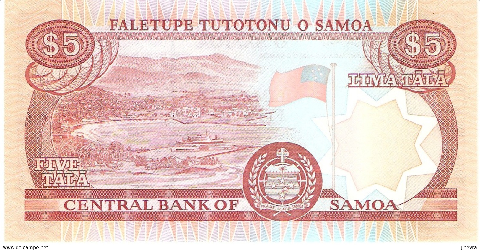 SAMOA 5 TALA 2002 PICK 33a UNC - Samoa