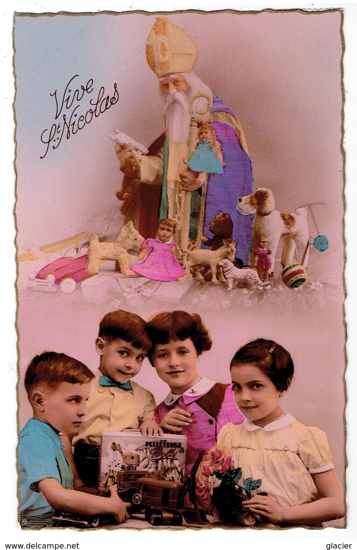 Vive St -NICOLAS - Jouets - Poupée - Enfants - Véritable Photo - Editions De Luxe G. P. La Rose N°652 - Paris - Saint-Nicolas