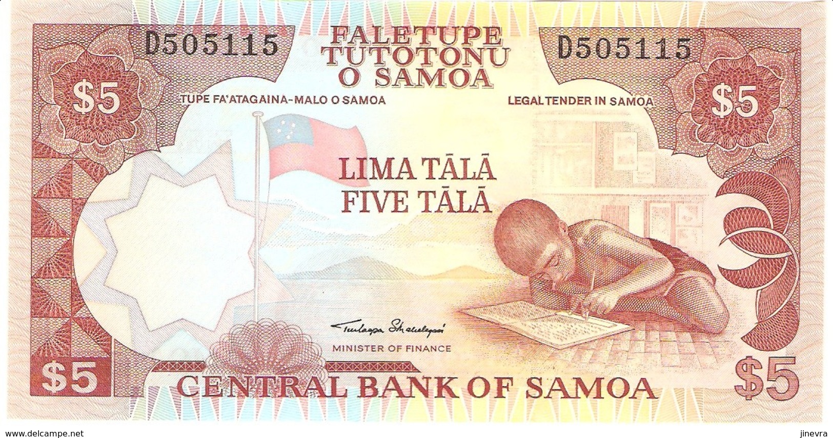 SAMOA 5 TALA 2002 PICK 33a UNC - Samoa
