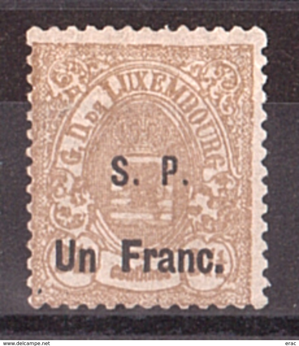 Luxembourg - 1881/82 - Timbre De Service N° 35 - Neuf * - Surcharge SP - Service