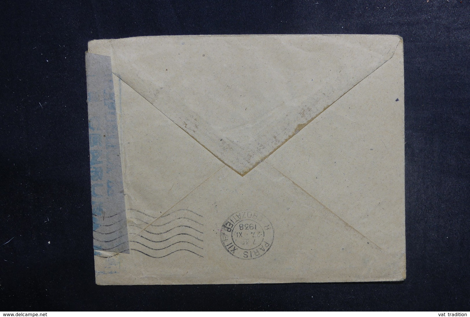 ESPAGNE - Enveloppe De Barcelone Pour Paris En 1938 Avec Contrôle Postal , Affranchissement Plaisant - L 39530 - Republicans Censor Marks