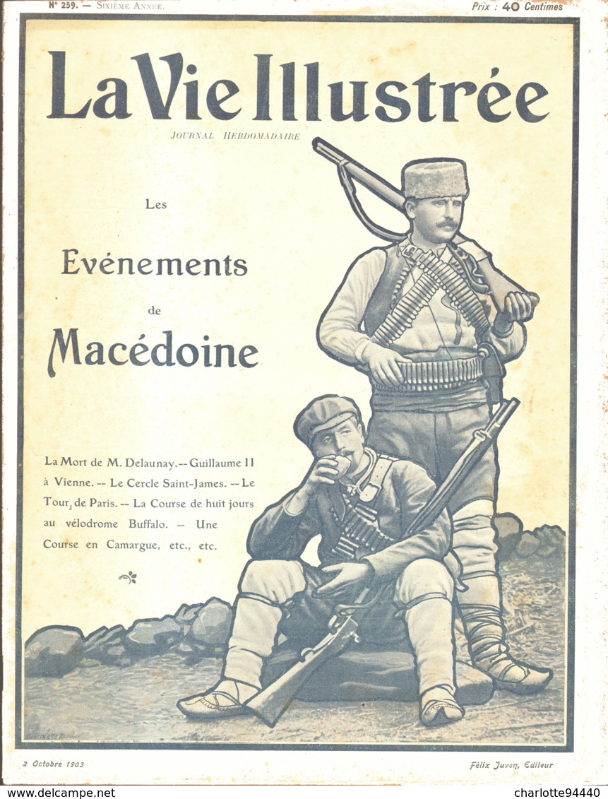 LA VIE ILLUSTREE N° 259 De 1903 " LES EVENEMENTS  DE MACEDOINE " - 1900 - 1949