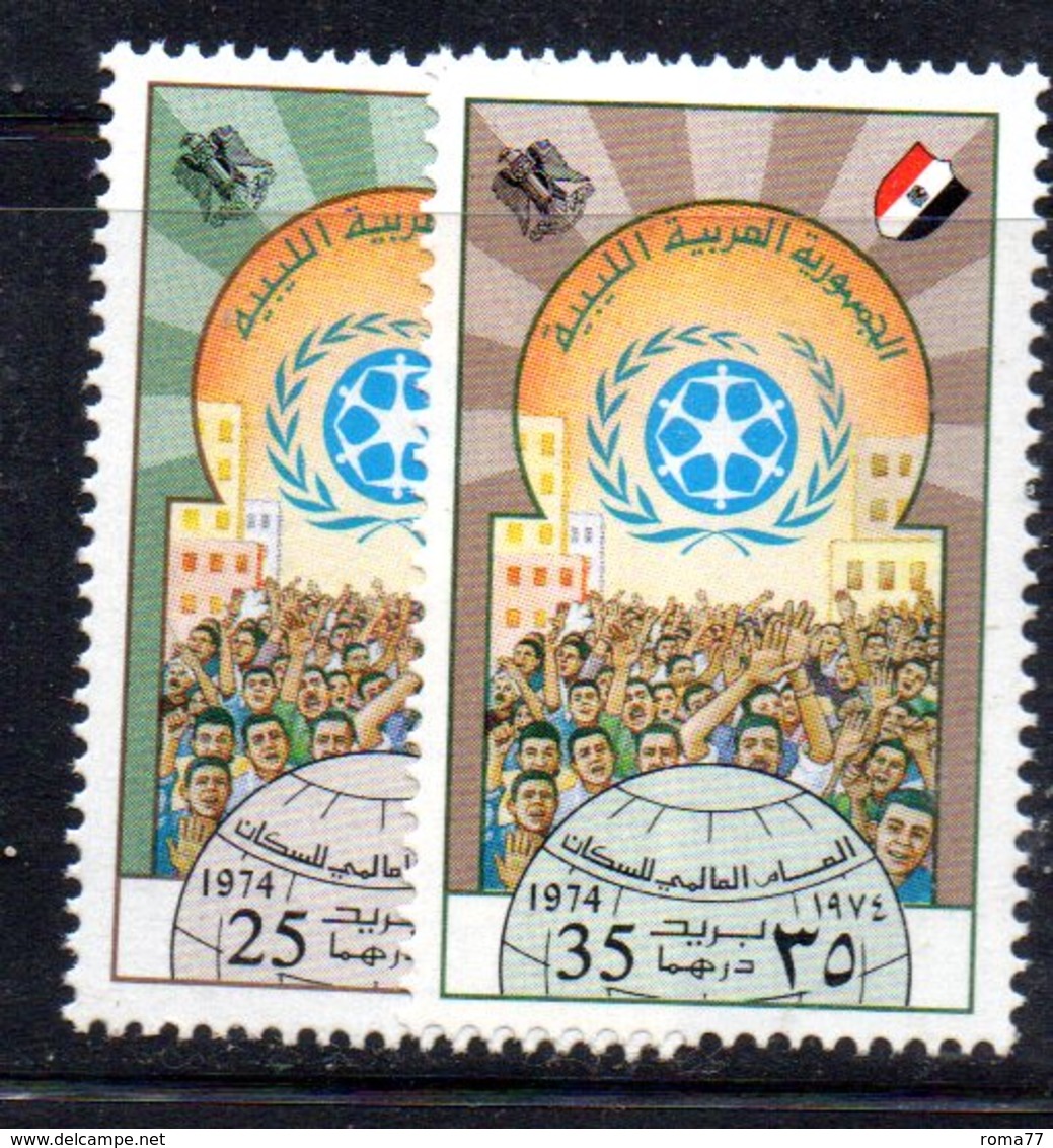 APR2247 - LIBIA LYBIA 1974 , Serie Yvert  N. 520/521  *** - Libia