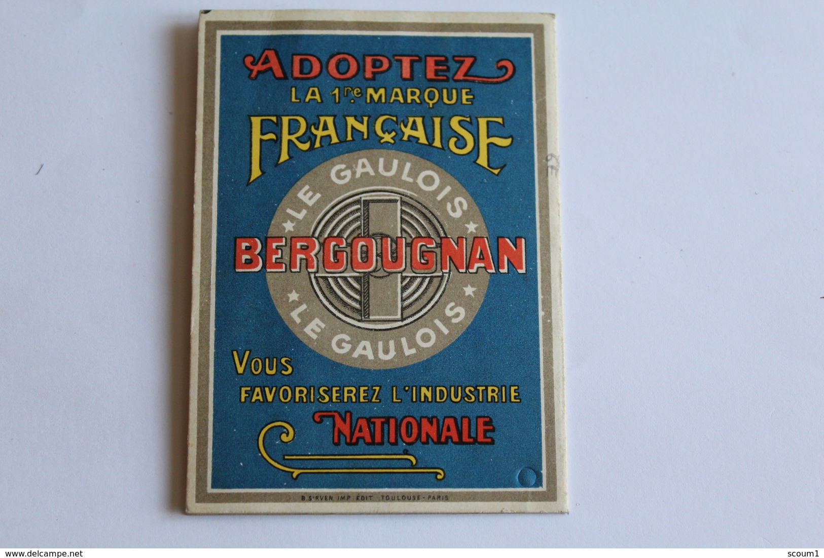 Calendrier Petit Format 1923 Talon Bergougnan Le Gaulois     10,5cm X 7,5 Cm - Petit Format : 1921-40