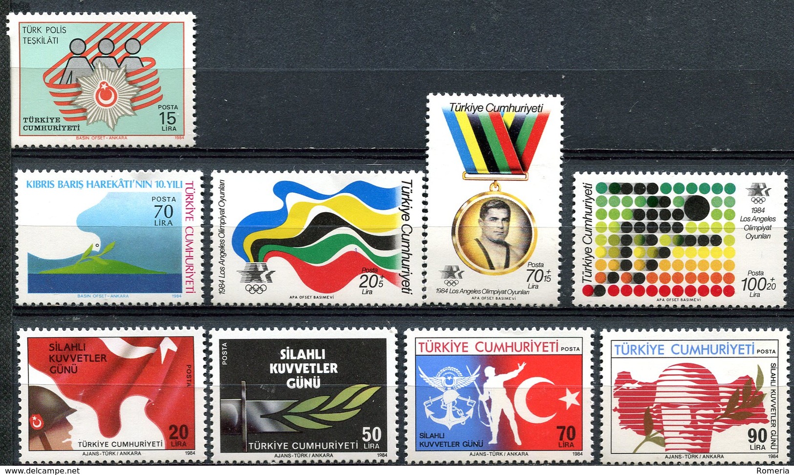 Turquie - 1984 - Lot Timbres ** - Nºs Dans Description - Unused Stamps