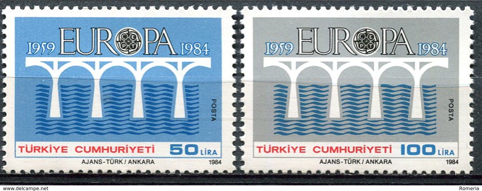 Turquie - 1984 -Yt 2425/2426 - Europa - ** - Nuevos