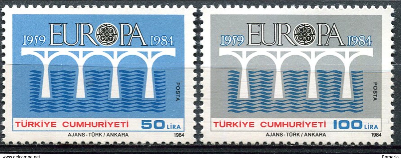 Turquie - 1984 -Yt 2425/2426 - Europa - ** - Nuovi