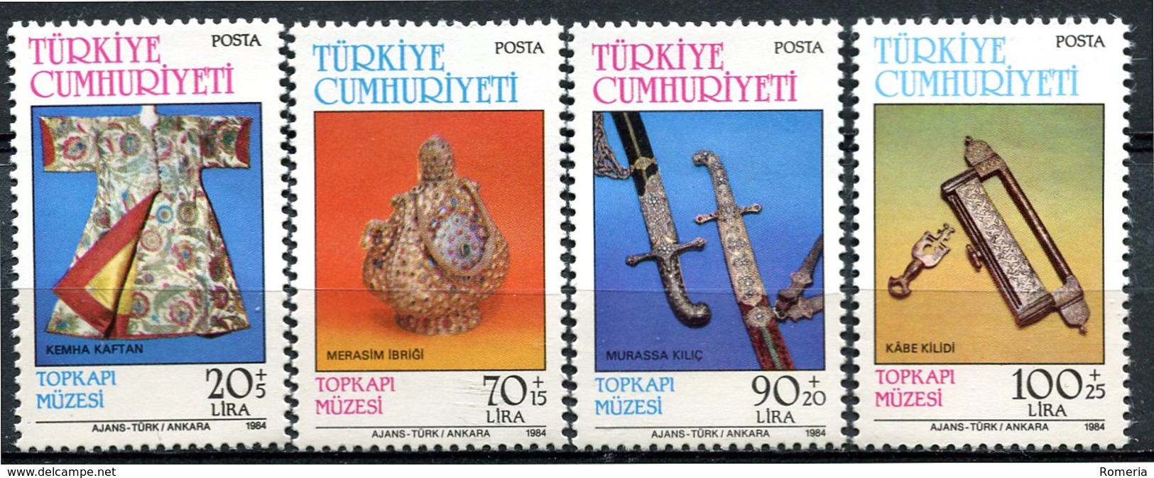 Turquie - 1984 -Yt 24272430 - Musée Topkapi - - Neufs