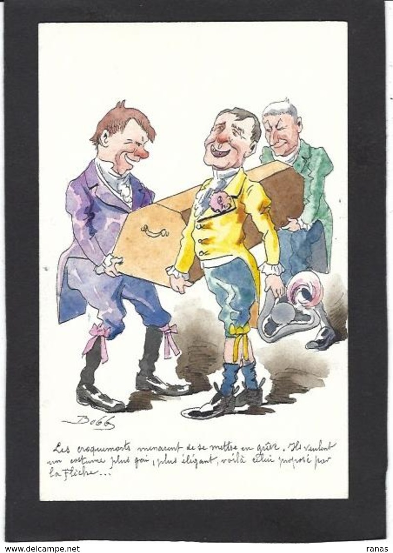 CPA Bobb Satirique Caricature Non Circulé Dessin Original Fait Main Rapport La Flèche - Satira