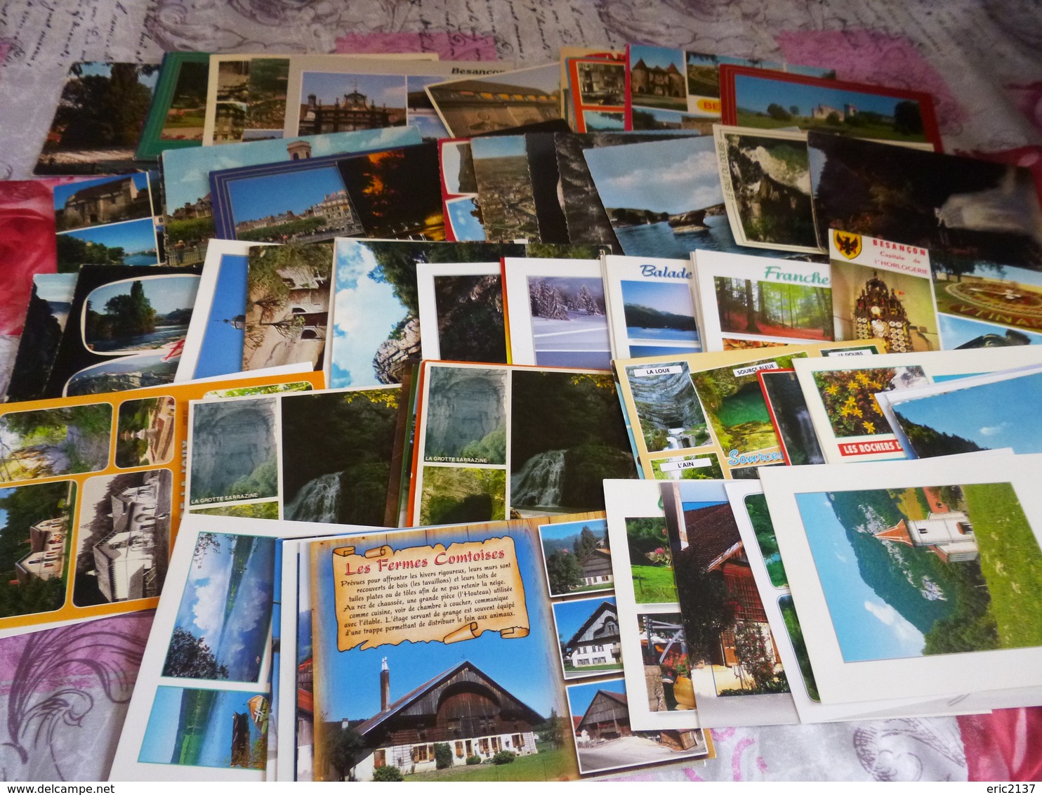 LOT DE 75 CARTES DU DOUBS ...DEPT 25 - 5 - 99 Karten