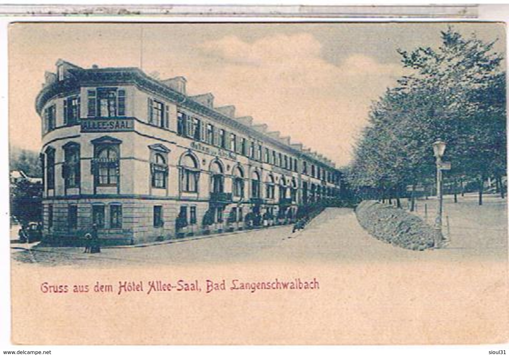 Allemagne  Gruss Aus Dem Hotel Bad Langenschwalbach Al21 - Langenselbold