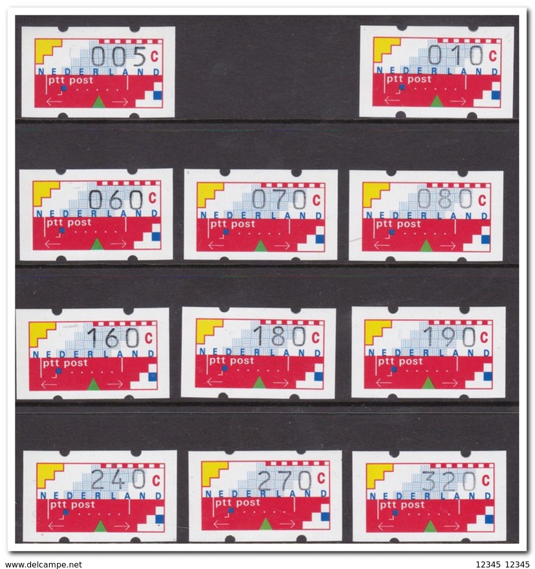 Nederland Automaatzegels 1991 Postfris MNH, Complete Set - Andere & Zonder Classificatie