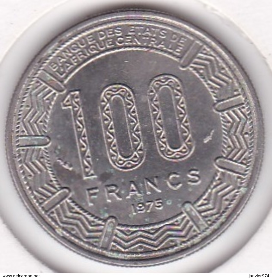 Republique Gabonaise. 100 Francs 1975 , En Cupro Nickel .KM# 13 - Gabon
