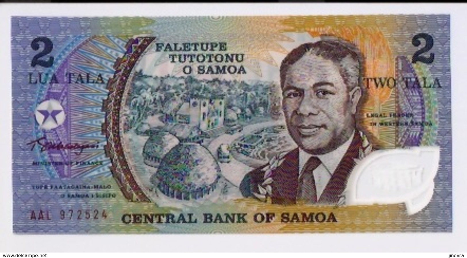 SAMOA 2 TALA 2007 PICK 31l AAL POLYMER UNC - Samoa