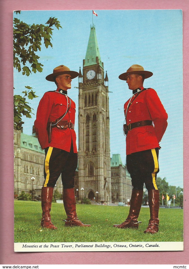 CPM -  Mounties At The Peace Parliament Buildings,Ottawa , Ontario , Canada - Cartes Modernes