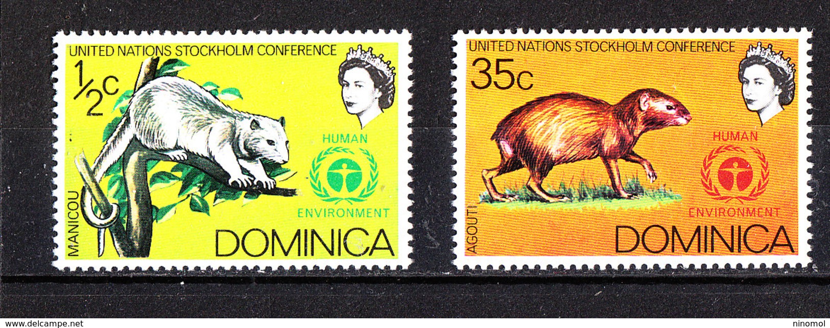 Dominica  - 1972. Opossum  E  Aguti. MNH - Roditori