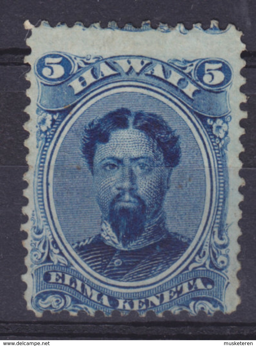 Hawaii 1866 Mi. 17     5 C King König Kamehameha V. MNG (2 Scans) - Hawaii