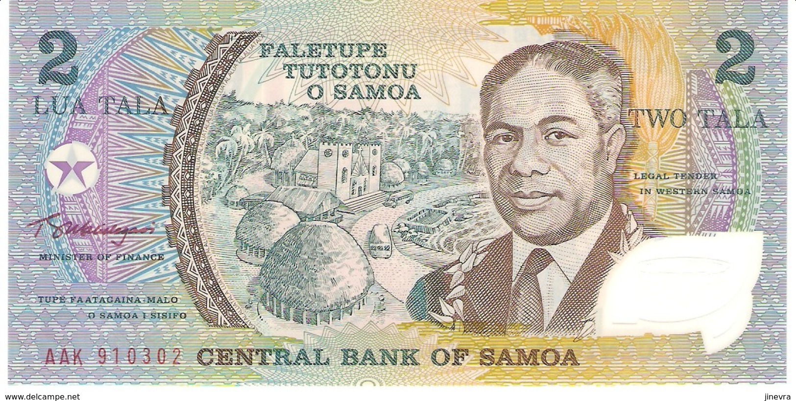 SAMOA 2 TALA 1990 PICK 31k AAK POLYMER UNC - Samoa