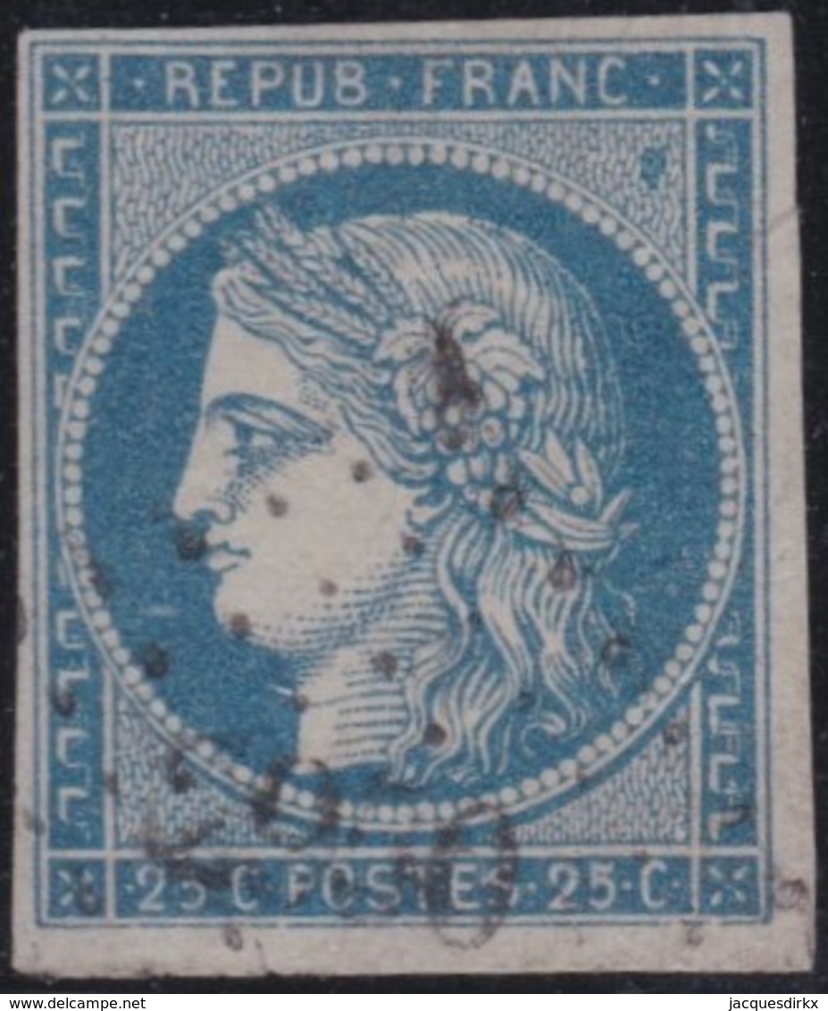 France  .   Yvert   .     4        .        O          .        Oblitéré - 1849-1850 Cérès