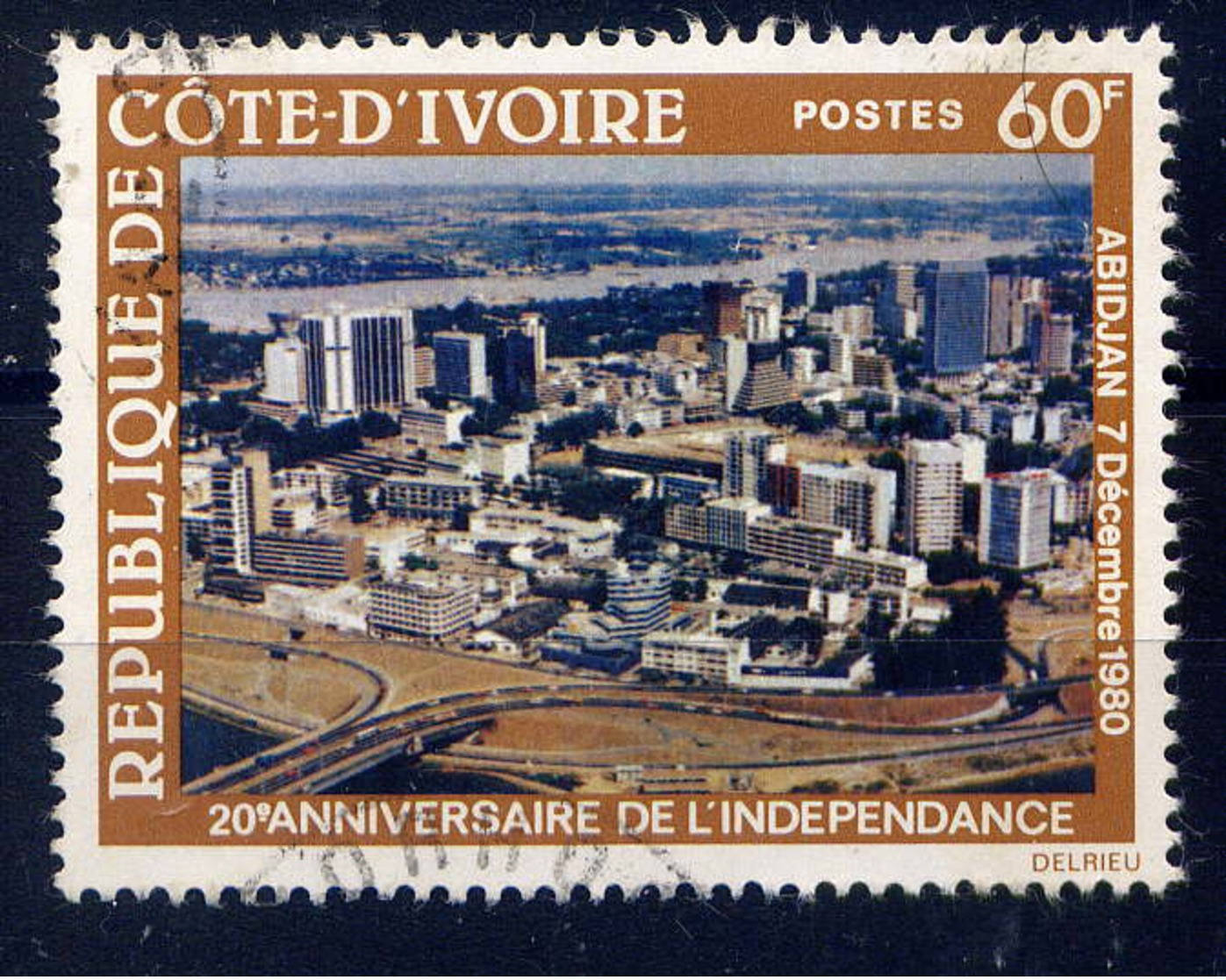 COTE D'IVOIRE - 558°  - 20è ANNIVERSIRE DE L'INDEPENDANCE - Côte D'Ivoire (1960-...)