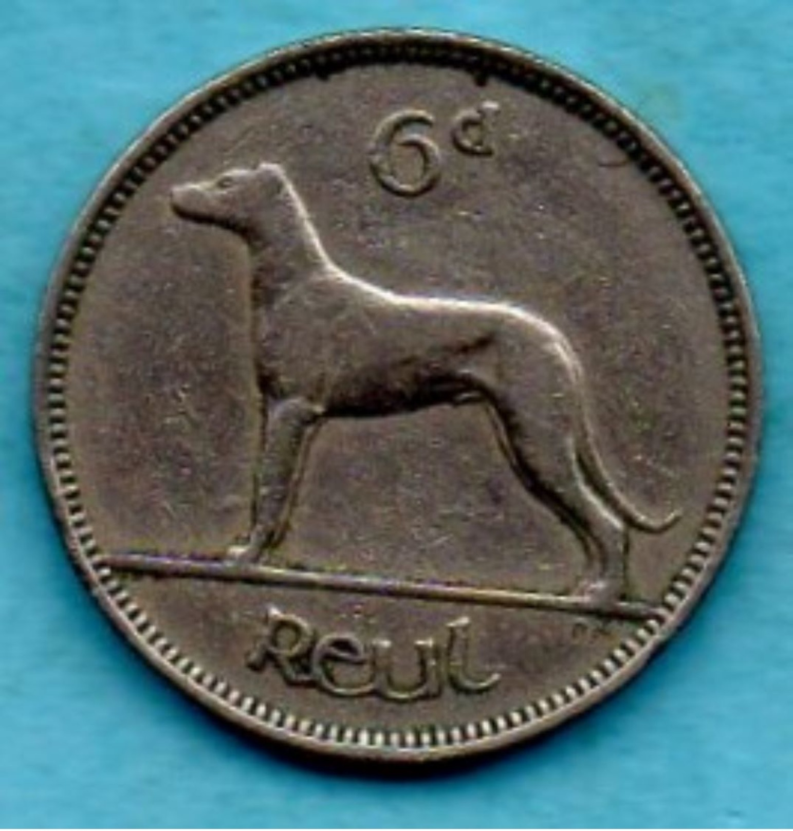 R13/  IRLANDE / IRELAND / EIRE  6 Pence  1963 KM#13a - Irlanda