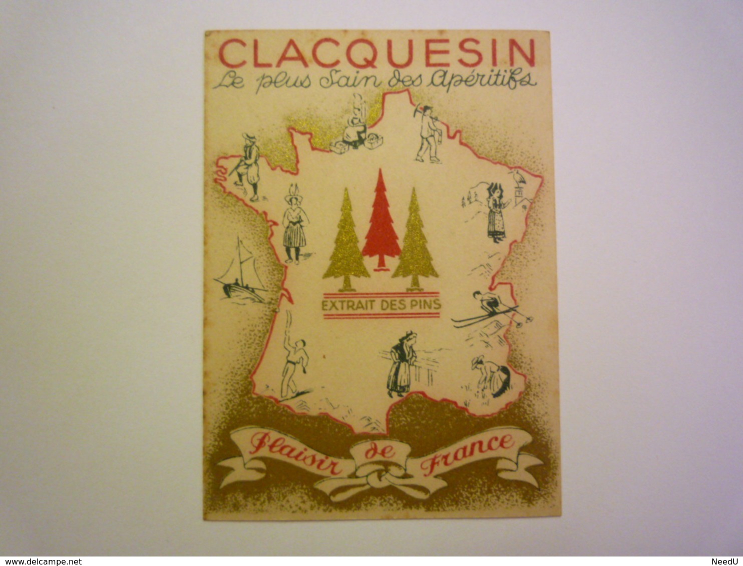 GP 2019 - 1951  Petit CALENDRIER  PUB  "CLACQUESIN"  1938  XXX - Formato Piccolo : 1921-40