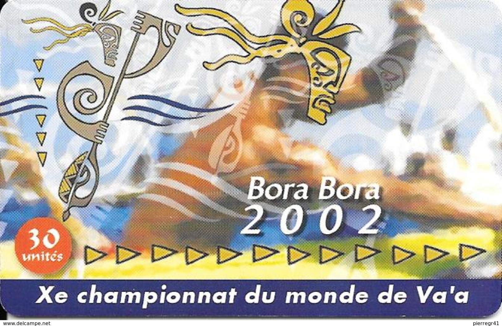 CARTE-PUCE-POLYNESIE-30U-PF126--GEMA-03/02-CHAMPIONNAT DE VA A A BORA BORA-UTILISE-TBE- - Polynésie Française