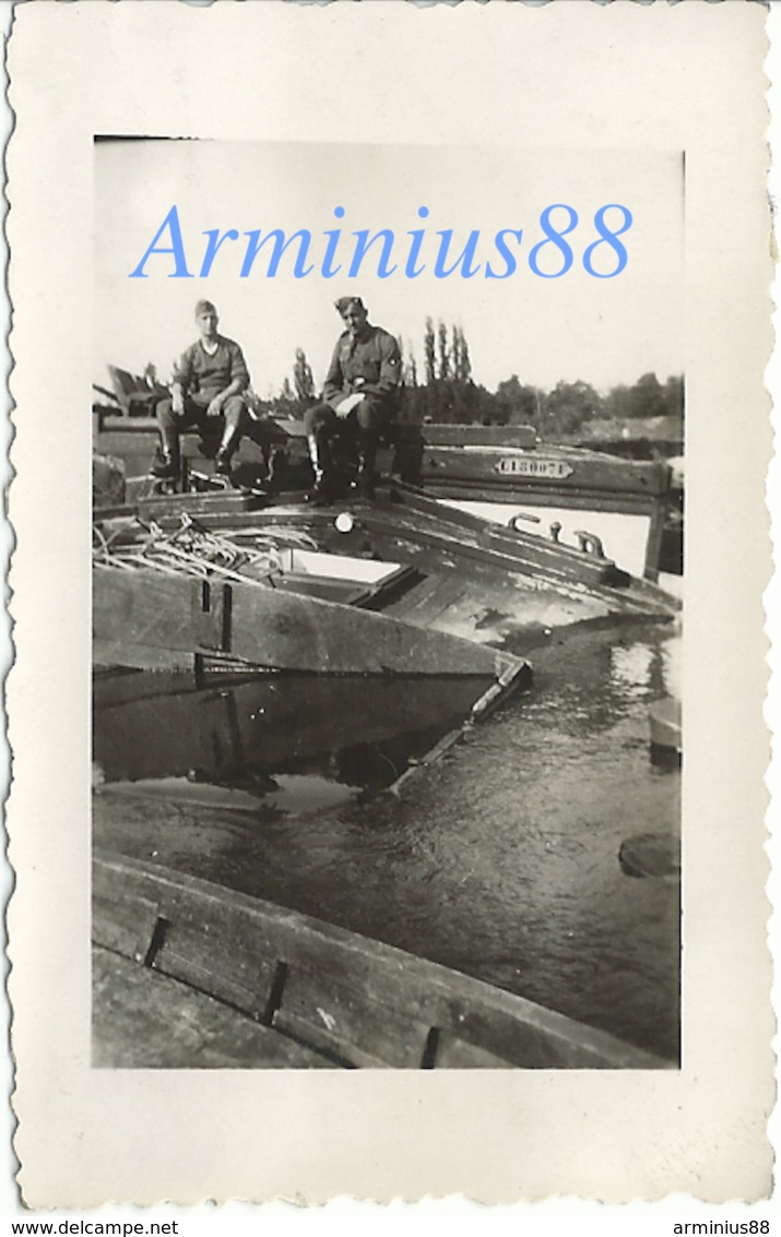 Campagne De France 1940 - Seine-et-Marne - Thomery - Champagne-sur-Seine - La Seine - Wehrmacht Im Vormarsch - Guerre, Militaire