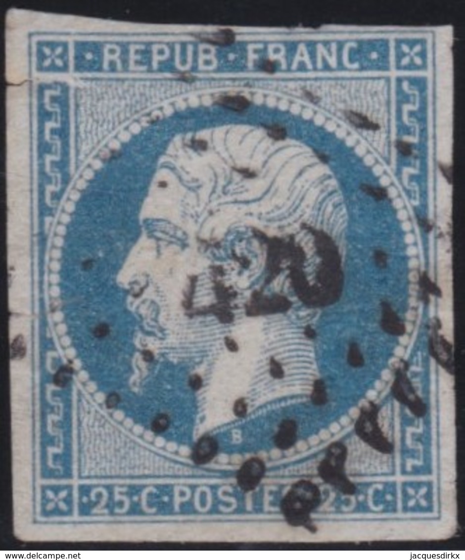 France  .   Yvert   .     10      .        O          .        Oblitéré - 1852 Louis-Napoléon