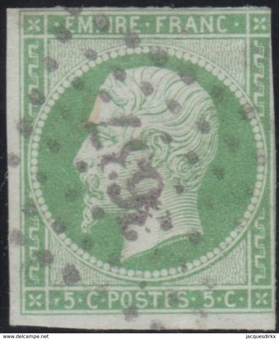 France  .   Yvert   .     12     .        O          .        Oblitéré - 1853-1860 Napoleon III