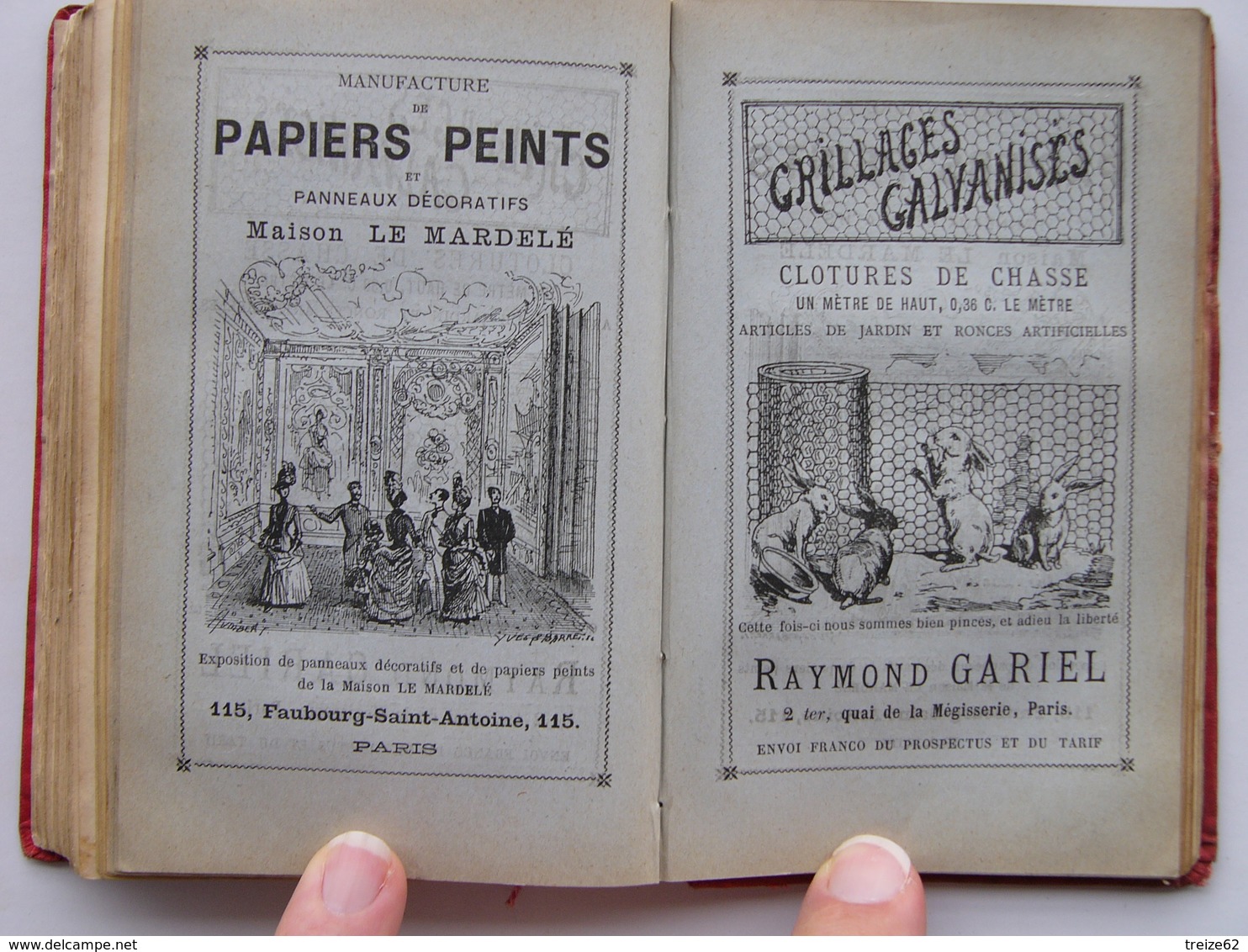 Guide pratique Conty PARIS EN POCHE 1886 pub Menier Royan Bénédictine Champagne Liebig Boulogne Chemin de fer Zan ++