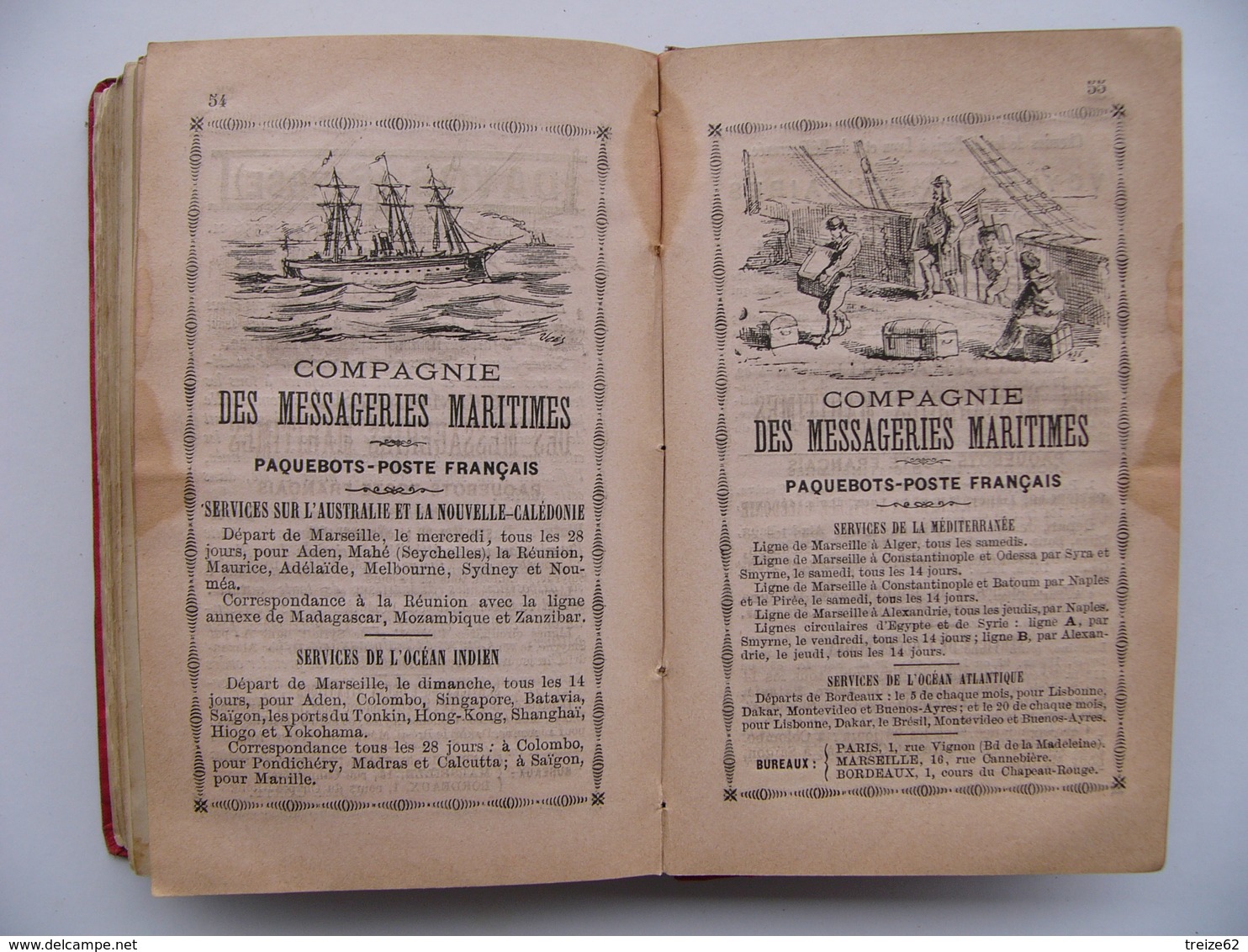 Guide pratique Conty PARIS EN POCHE 1886 pub Menier Royan Bénédictine Champagne Liebig Boulogne Chemin de fer Zan ++