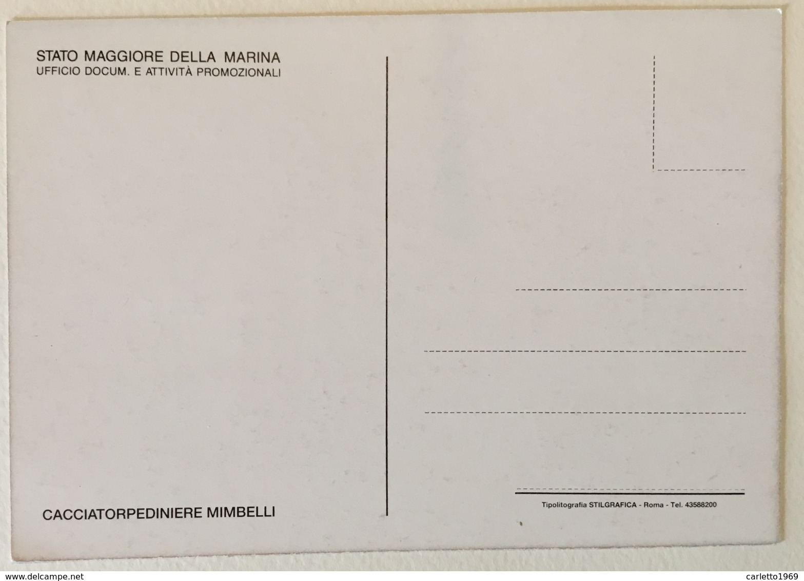 CACCIATORPEDINIERE  MIMBELLI -NV -FG - Autres & Non Classés