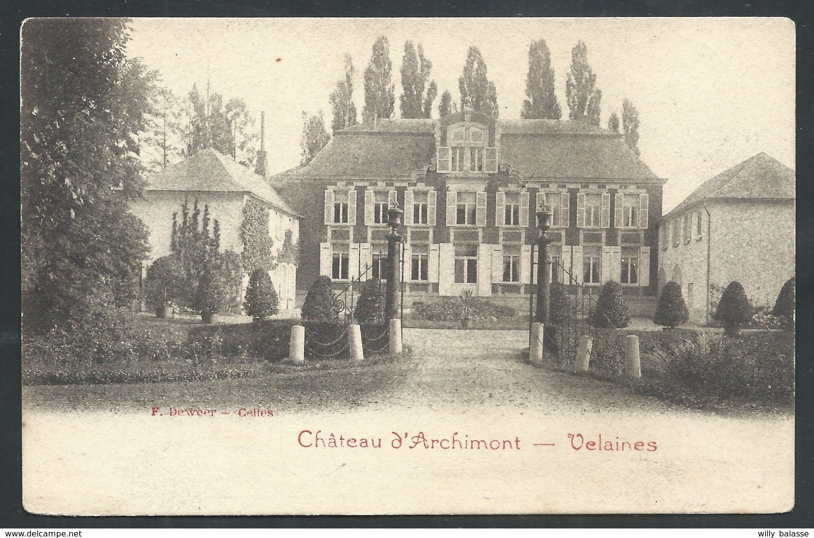 +++ CPA - Celles - Château D' ARCHIMONT - VELAINES  // - Celles