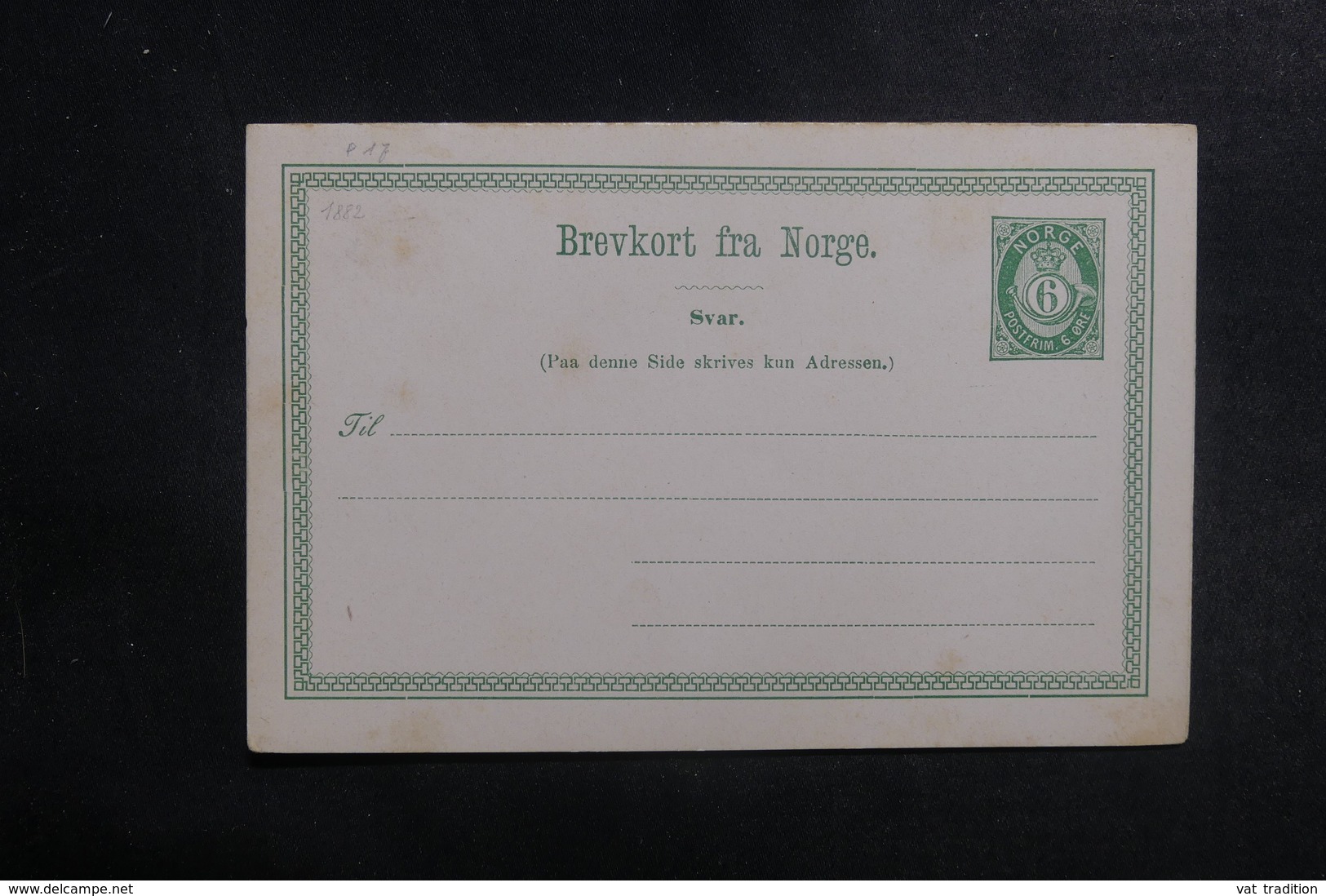 NORVÈGE - Entier Postal Non Circulé - L 39613 - Postal Stationery