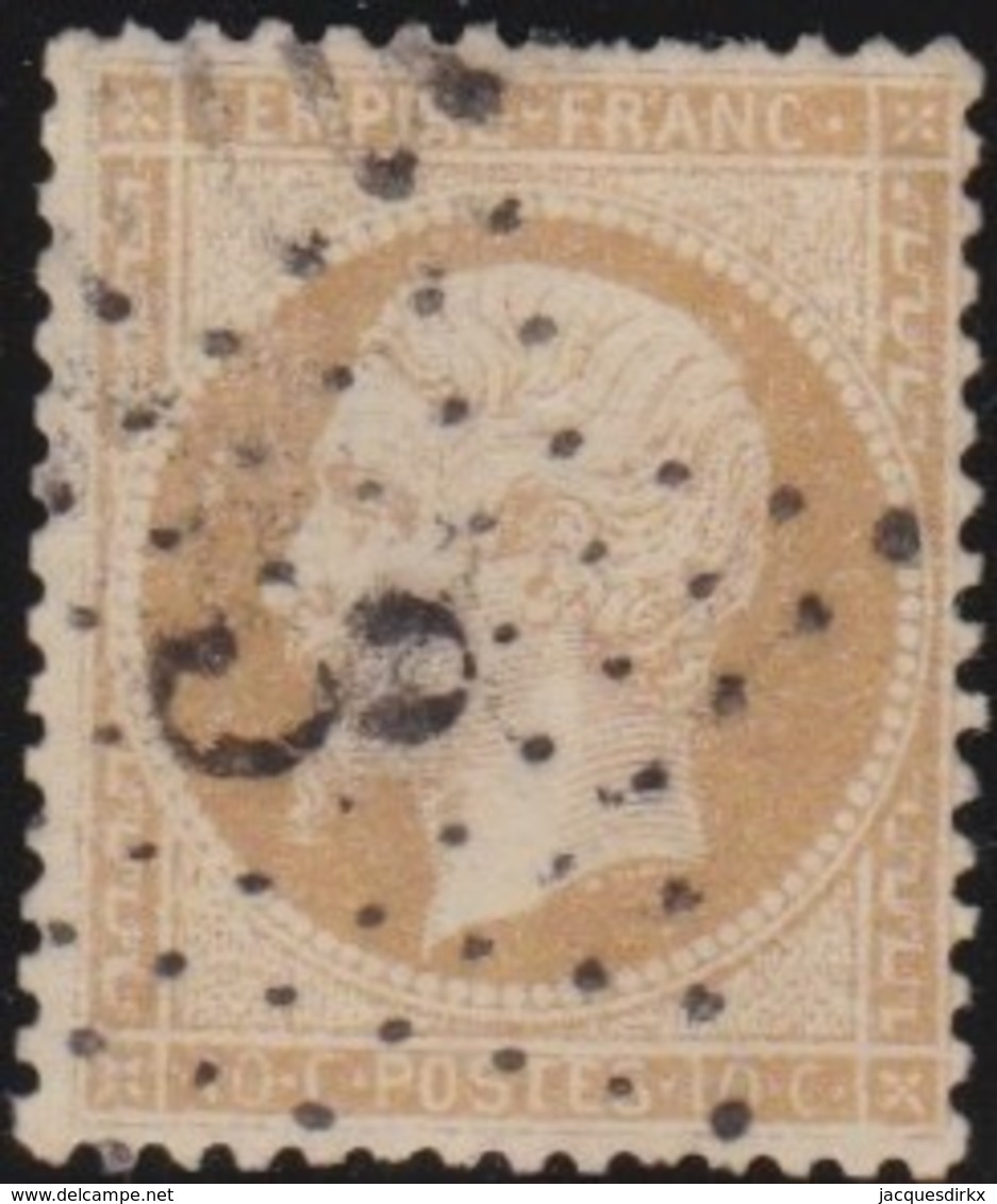 France  .   Yvert   .     21   .        O          .        Oblitéré - 1862 Napoleon III