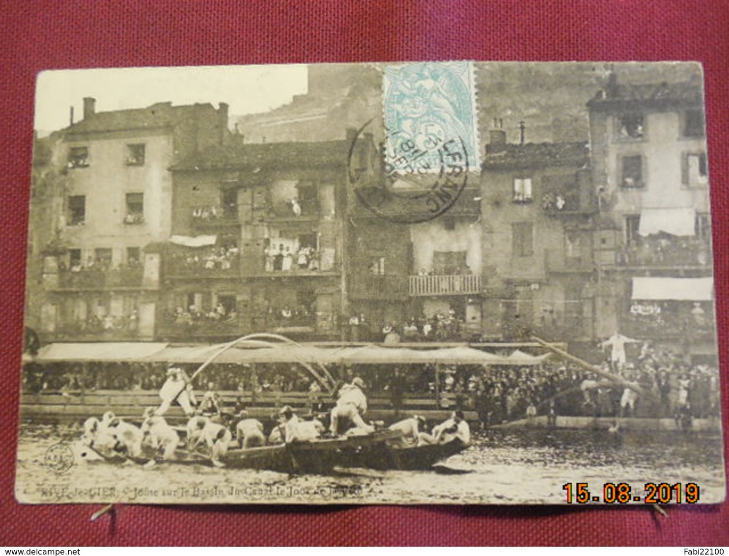 CPA - Rive-de-Gier - Joute Sur Le Bassin Du Canal Le Jour De La Fête - Rive De Gier