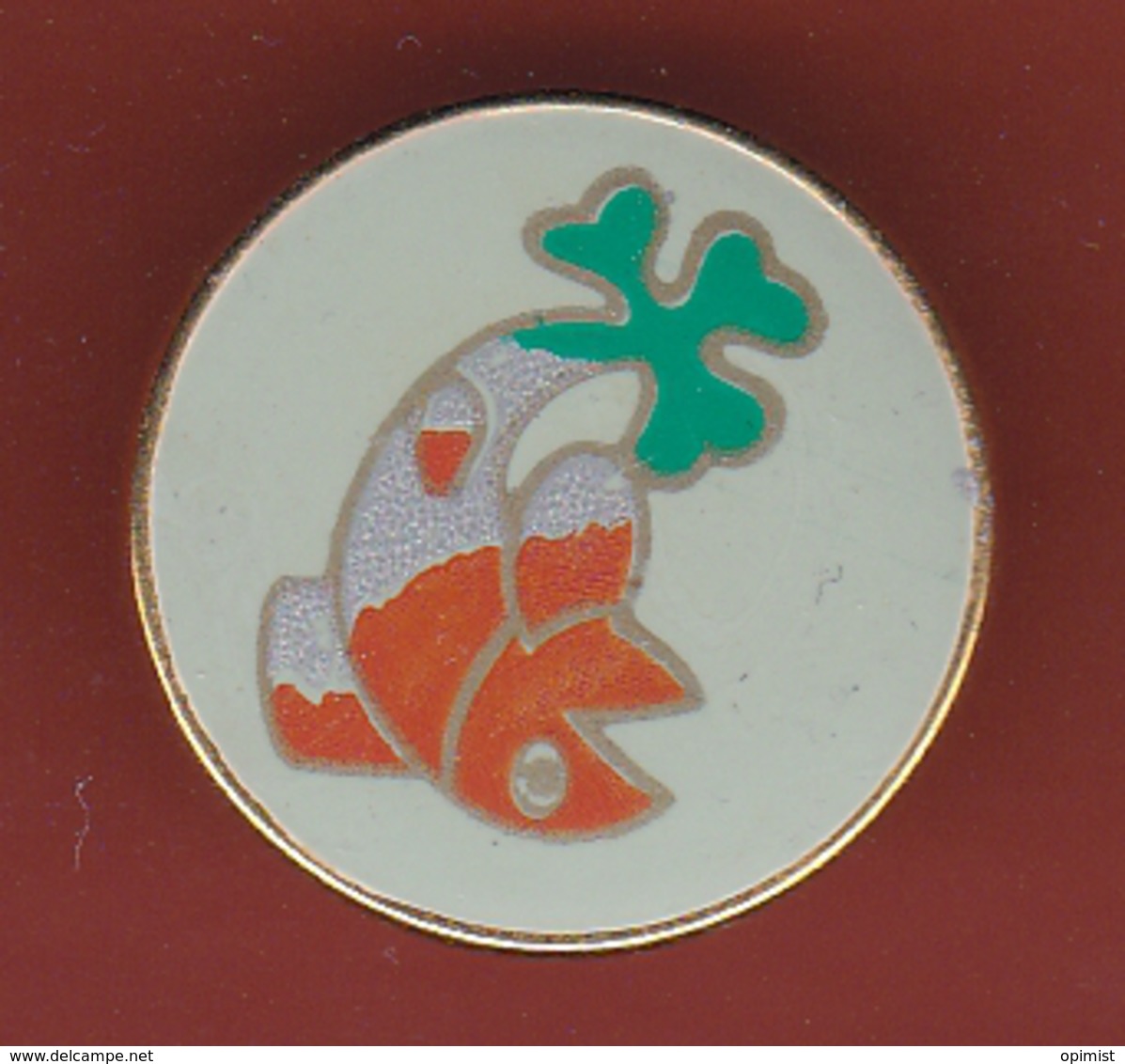 59574- Pin's.poisson.trefle.a Identifier. - Animals