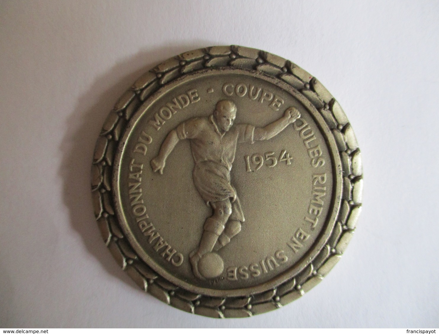 Suisse: Médaille Championnat Du Monde - Coupe Jules Rimet En Suisse Au Nom D'Emile Tramzal - Profesionales / De Sociedad