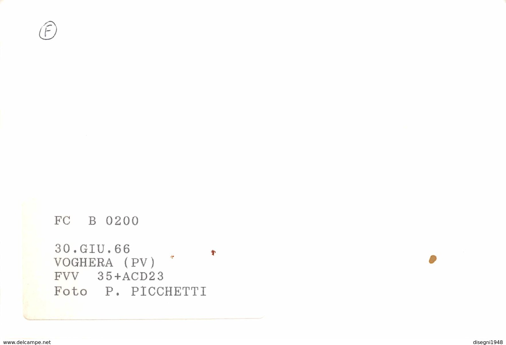 08526 "FVV 35 + ACD23 - VOGHERA (PV) - FOTO P. PICCHETTI - 30 GIUGNO 1966" ANIMATA. TRENO. FOTO. ORIG. - Treni