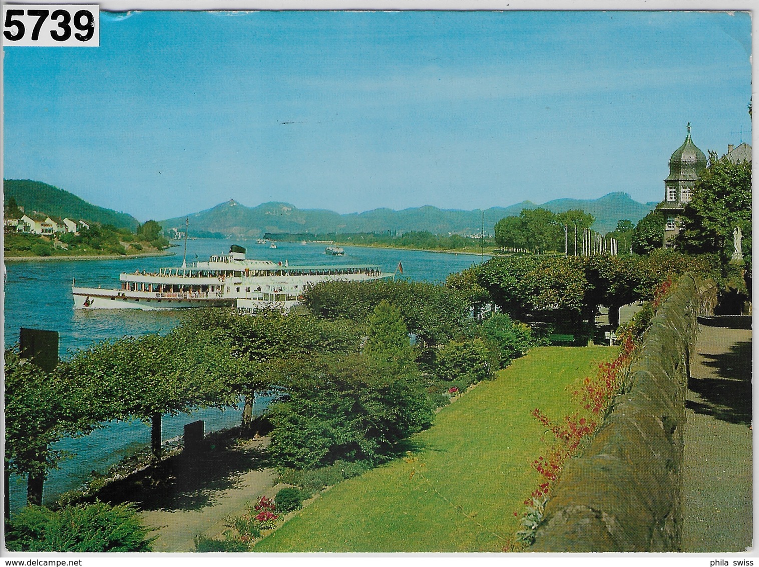 Unkel Am Rhein Mit Paxheim Und Blick Auf Das Siebengebirge - Paquebots