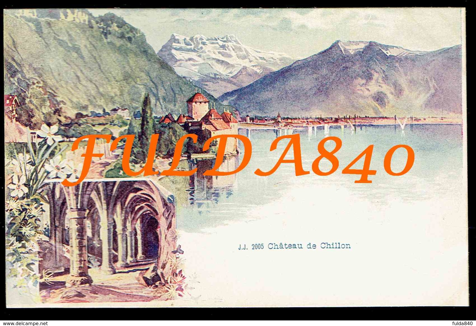 CPA.  * SUISSE.  * CHATEAU DE CHILLON  *  * VERS 1898* *. - Autres & Non Classés