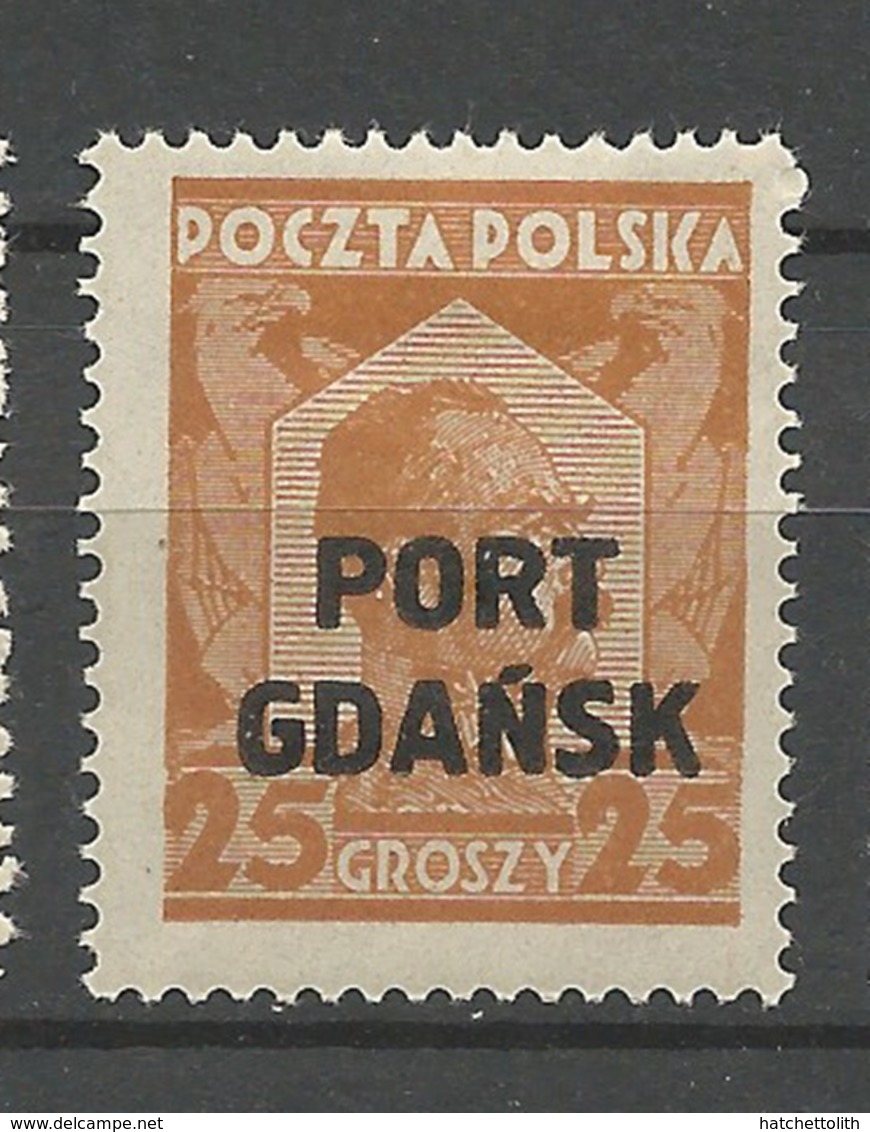 Danzig Port Gdansk  1928 Michel No. 19  Polish Stamp  Mint Hinged X - Other & Unclassified