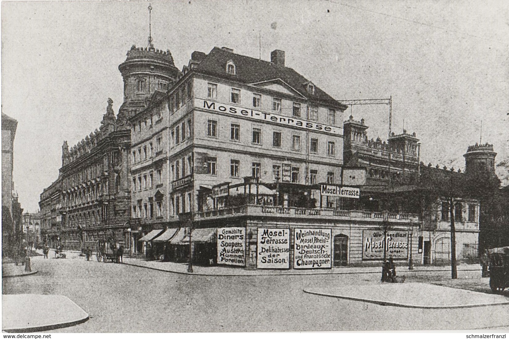 Repro Foto Dresden Altstadt Pirnaischer Platz Restaurant Cafe Mosel Terasse Moselterasse Landhausstraße 27 Schießgasse - Sonstige & Ohne Zuordnung