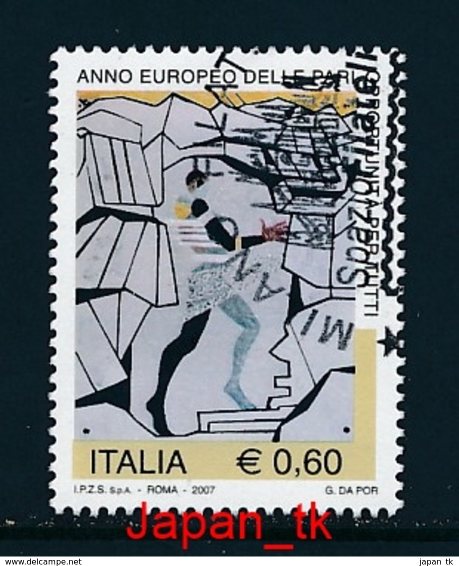 ITALIEN  Mi. Nr. 3159 Europäisches Jahr Der Chancengleichheit Für Alle - Europa Mitläufer - 2007 - Used - 2007