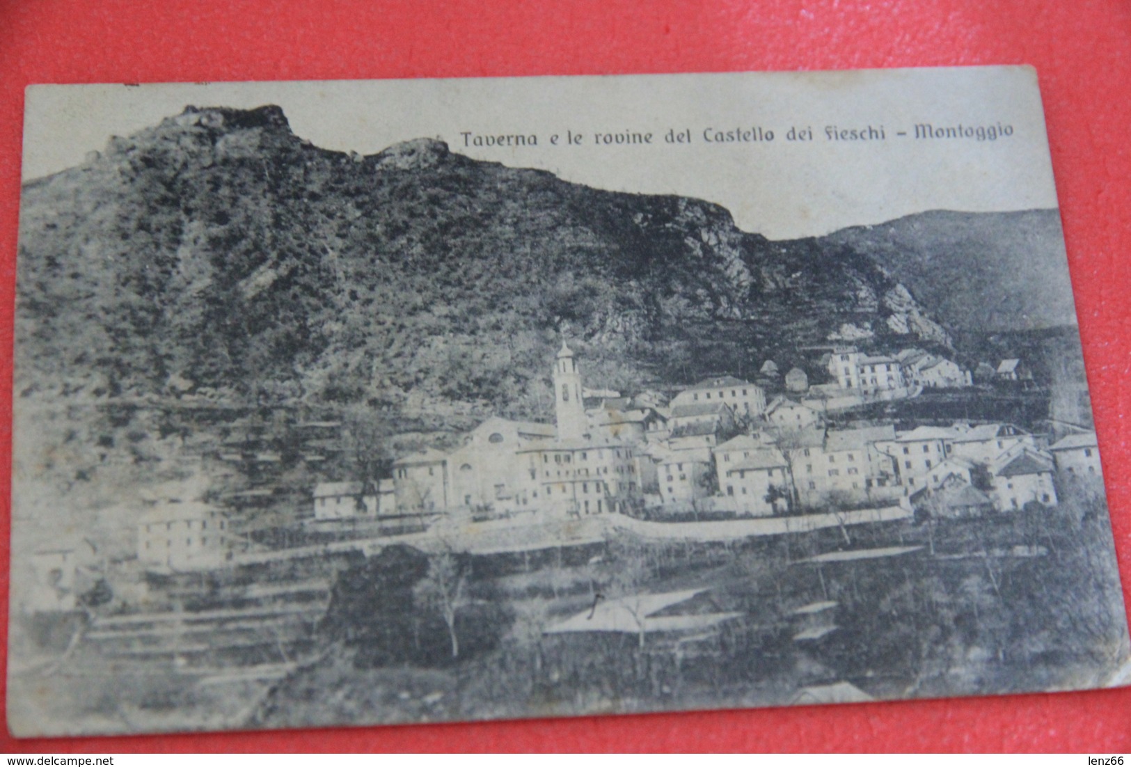 Genova Montoggio Il Castello Dei Fieschi 1908 Foto Muzio - Autres & Non Classés