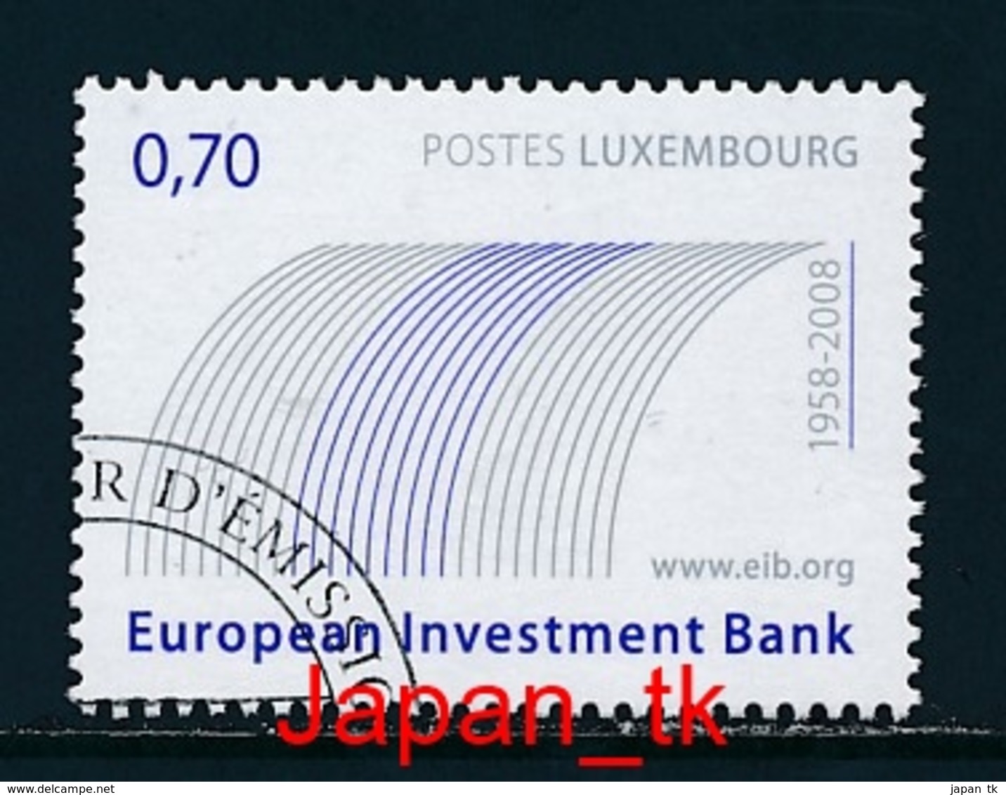 LUXEMBURG Mi. Nr. 1773 50 Jahre Europäische Investitionsbank - Europa Mitläufer - 2008 - Used - 2008